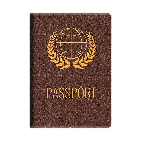 Premium Vector Realistic Vector Passport Mockup Front Cover Of High