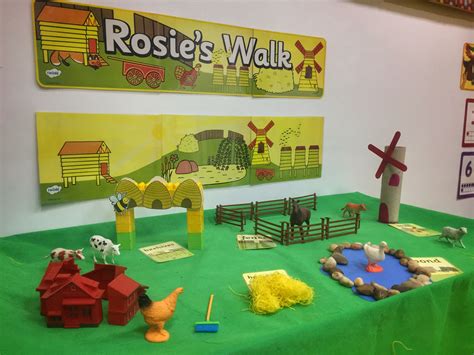 Rosie's Walk small world | Rosies walk, Early childhood activities, Farm activities