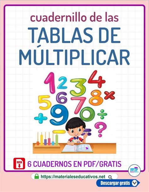 Cuadernillos Las Tablas De Multiplicar Pdf Artofit