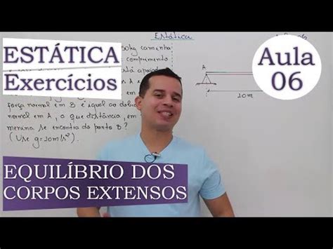 Est Tica Aula Exerc Cios Equil Brio Dos Corpos Extensos Youtube