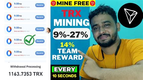 Trx Mining Prooftrx Free New Trx Mining Site Tron Trx Trx