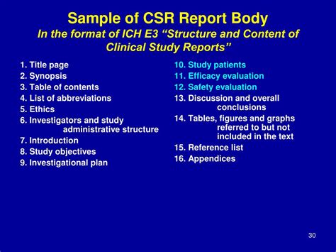 Ppt Statistical Analysis Plan And Clinical Study Report Powerpoint