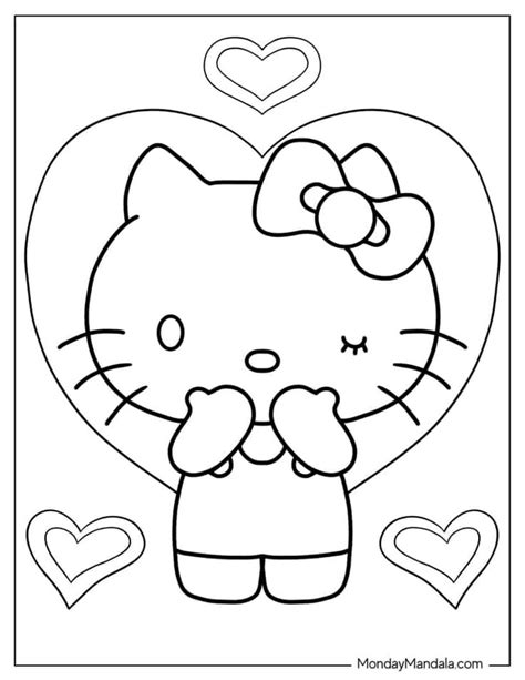 68 Hello Kitty Coloring Pages (Free PDF Printables) | Hello kitty ...