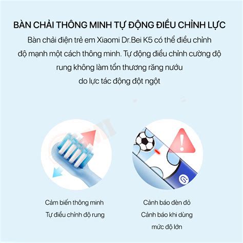 Bàn chải đánh răng điện trẻ em Xiaomi Dr.Bei K5 - Công ty Xiaomi An Giang