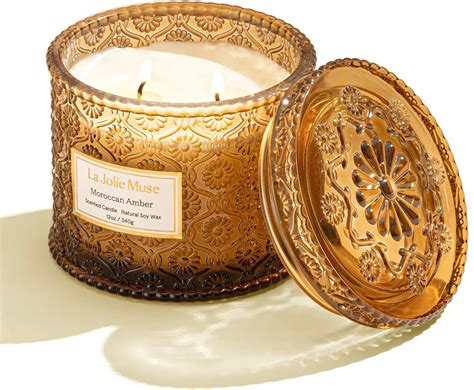 La Jolíe Muse Scented Candle Gifts for Women Moroccan Amber Candles 2