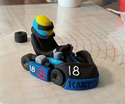 Go Kart Cake Topper Race Car Birthday Party Racing Cake Sport Cakes