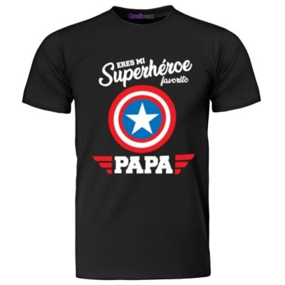 Grafimax Polera Eres Mi Superheroe Favorito Capitan Padre Pap Grafimax