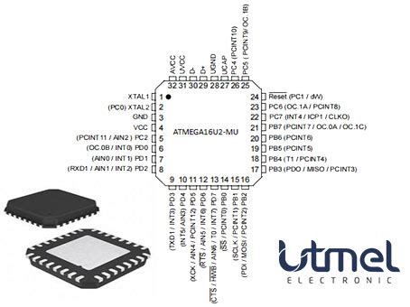 Atmega U Mu Bit Microcontroller Features Pinout And Datasheet