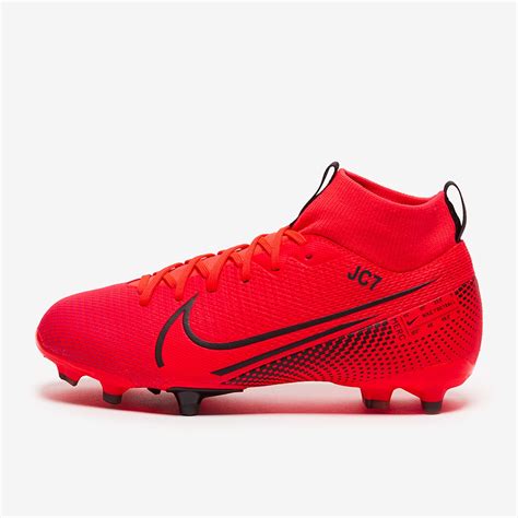 Nike Enfant Mercurial Superfly Vii Academy Fg Cramoisi Noir Terrain