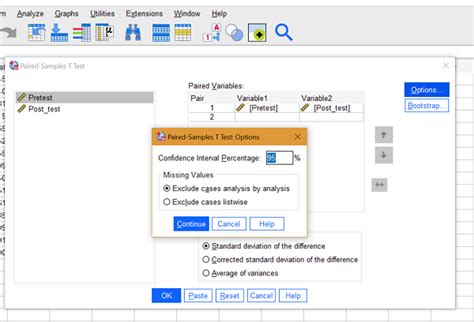 Paired Samples T Test In Spss Statistics How To