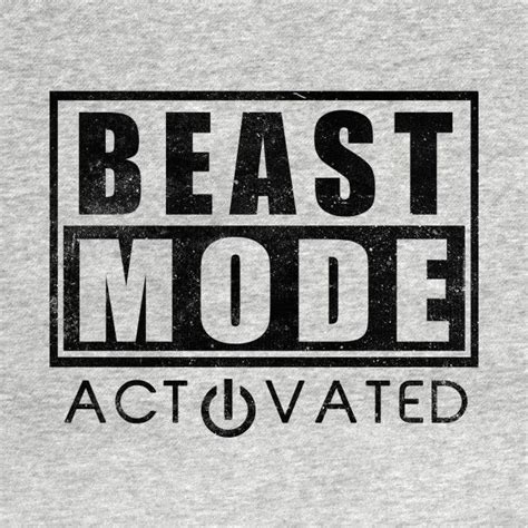 Beast Mode Activated Gym Fitness Motivation T-shirt