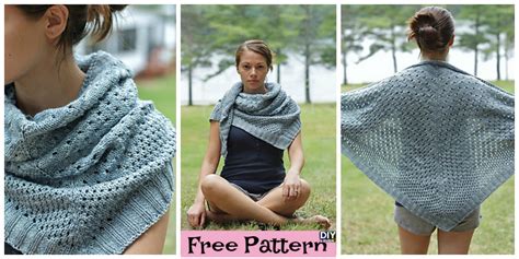 Beautiful Knit Triangle Shawl Free Pattern DIY 4 EVER