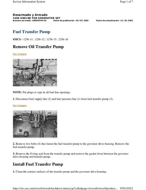 Cat 3406 Injection Pump Removal