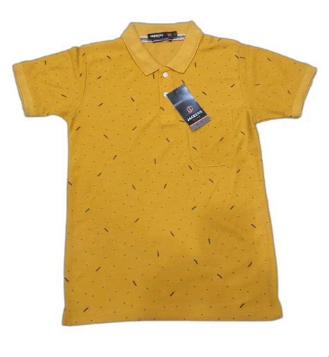 Cotton Printed Jackers Men Casual Polo T Shirt Size Large At Rs 450