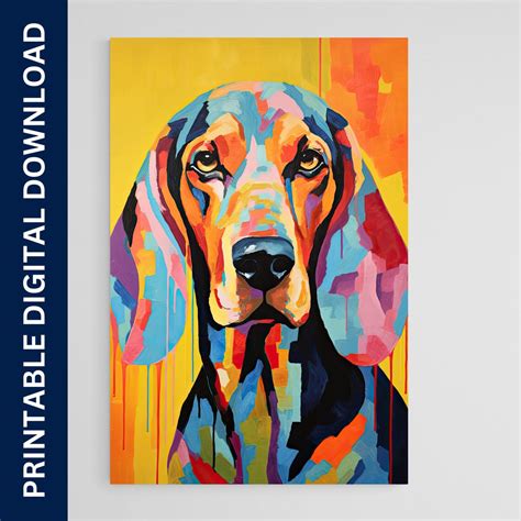 Bloodhound Dog Poster, Dog Art, Artwork, Gift, Poster, Print, Wall Art ...