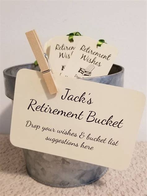 Retirement Bucket Sign For Retirement Party For Retirement Etsy