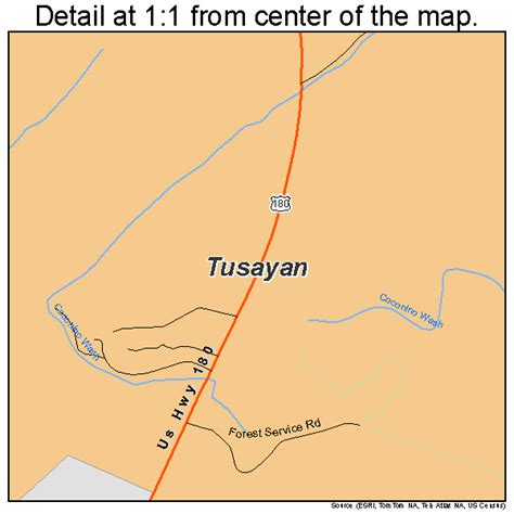 Tusayan Arizona Street Map 0477490