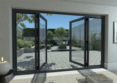 3000mm Part Q Compliant Grey Aluminium French Doors 1800mm Doors 2 X