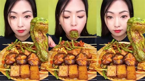 Asmr Mukbang Spicy Food Noodles Eating Sweet Cake Challenger Youtube