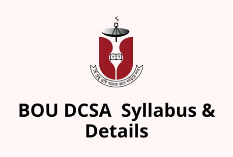 BOU Syllabus - Bangladesh Open University