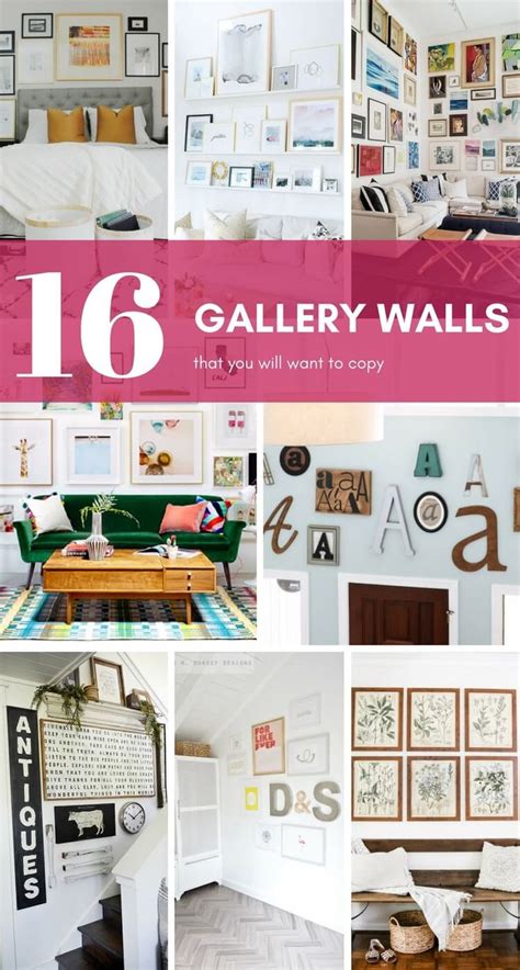 27 Gallery Wall Ideas + Practical Tips to Inspire You | Gallery wall ...