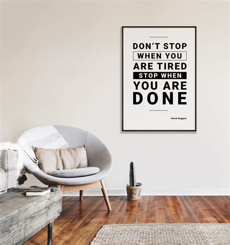 David Goggins Motivational Wall Art Quote Prints Printable Etsy