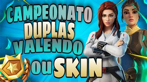 FORTNITE AO VIVO SALA PERSONALIZADA CAMP DUPLAS VALENDO SKIN OU PASSE