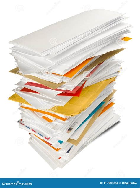 Stack Of Envelopes Stock Photo Image Of Letter Correspondence 117981364