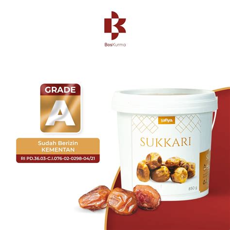 Jual Kurma Sukari Ember Al Qassim Gr Kurma Sukkari Kemasan Ember