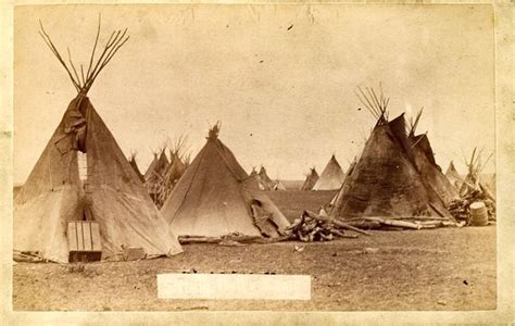 Cabinet Card Of Sitting Bulls Camp