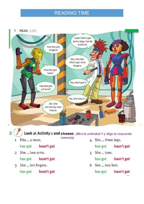 Rita The Robot Worksheet English As A Second Language English As A