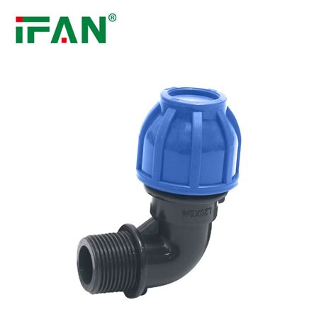 Ifan Hdpe Compression Fittings 20 110mm Quick Connect Male Thread Elbow