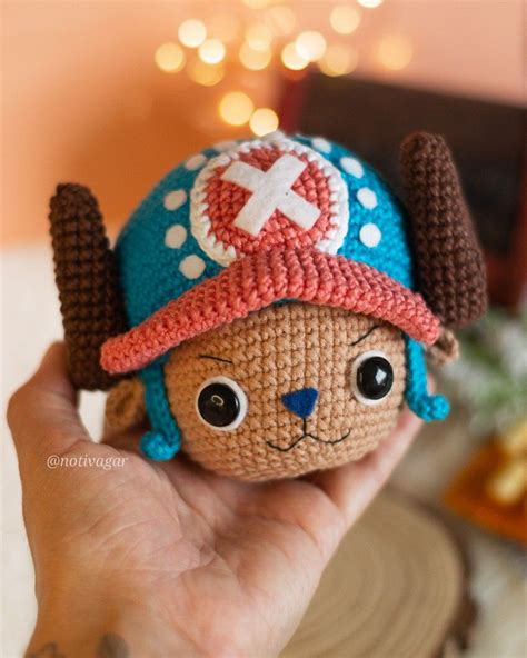 TONY TONY CHOPPER AMIGURUMI Crochê bonito Desenhos de crochê