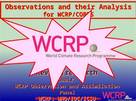 Pptx Kevin Trenberth Chair Wcrp Observation And Assimilation Panel Wcrp Wmo Ioc Icsu