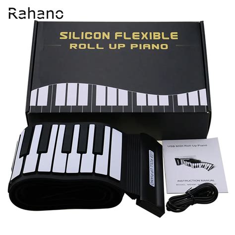 New Arrival Silicone Flexible Keyboard Midi Roll Up Electronic Piano