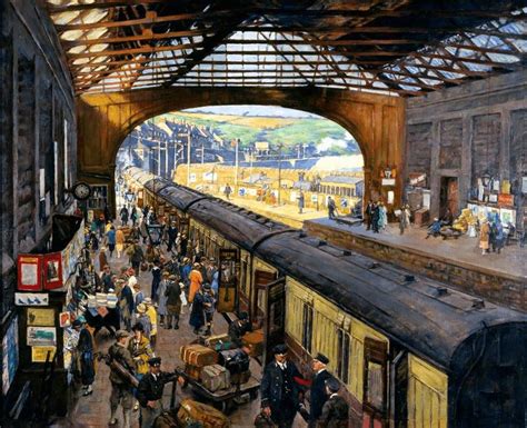 Railway Station Paintings, Golden Age of Train Travel | DailyArt Magazine