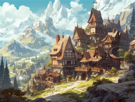 Mountain Village By Bouzuki On Deviantart