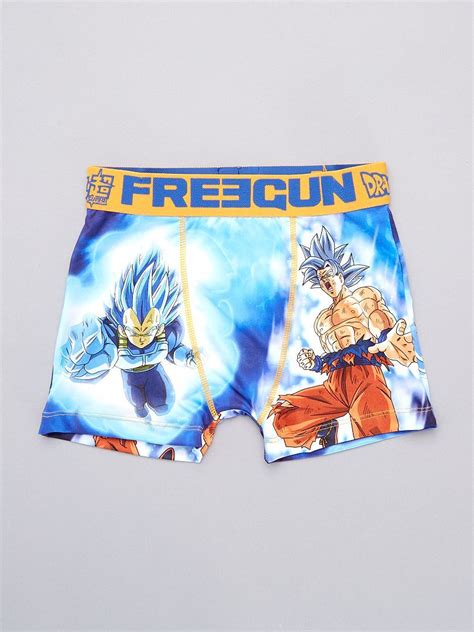 Boxer Freegun Dragon Ball Z imprimé bleu jaune Kiabi 8 00