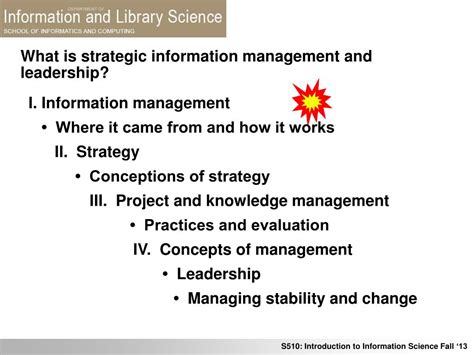 Ppt What Is Strategic Information Management And Leadership