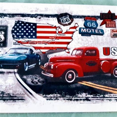 Route 66 Wall Mural Etsy