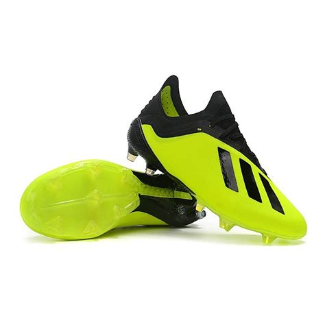 adidas X 18.1 FG New Soccer Cleats - Yellow Black