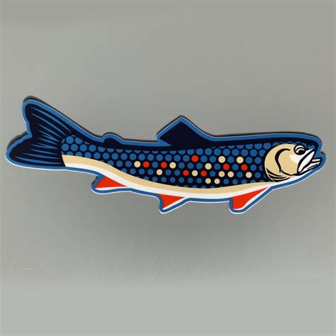 Brook Trout Sticker Realistic Native Trout Fishing And Fly Fishing