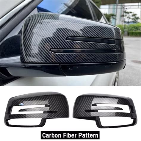 CARBON FIBER WING Mirror Cover Cap For Mercedes Benz A C S Class W176