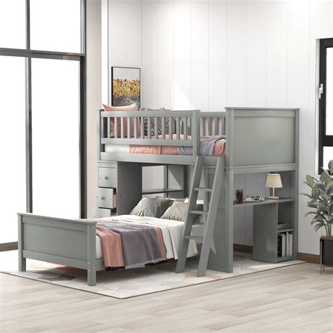 L Shape Loft Beds Bunk Beds Foter