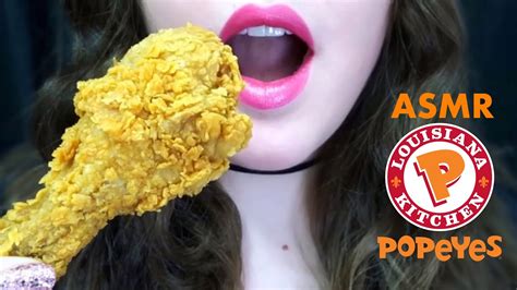 Asmr Popeyes Fried Chicken 🍗 Savage Eating Sounds Youtube