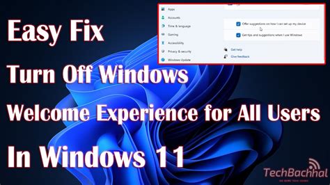 Turn Off Windows Welcome Experience For All Users In Windows 11 ...