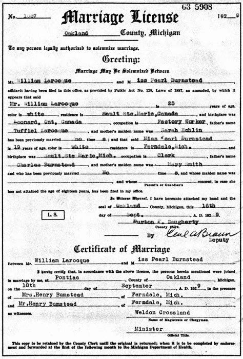 How To Apply For Marriage License In Michigan Preferencething Cafezog