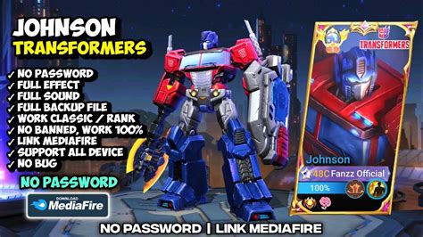 Script Skin Johnson Transformers Optimus Prime No Password Full