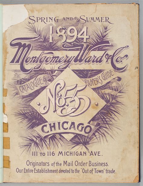 Montgomery Ward's First Catalog - Chicago History Museum