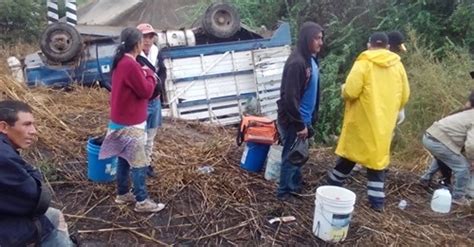 La Jornada Siete Jornaleros Lesionados Tras Volcar Transporte En El